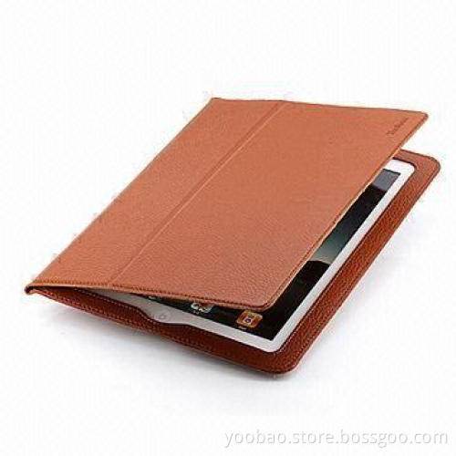 Executive Leather Case, Fits for iPad 3, Comes with Sleep/Wakeup and Stand-up Function
